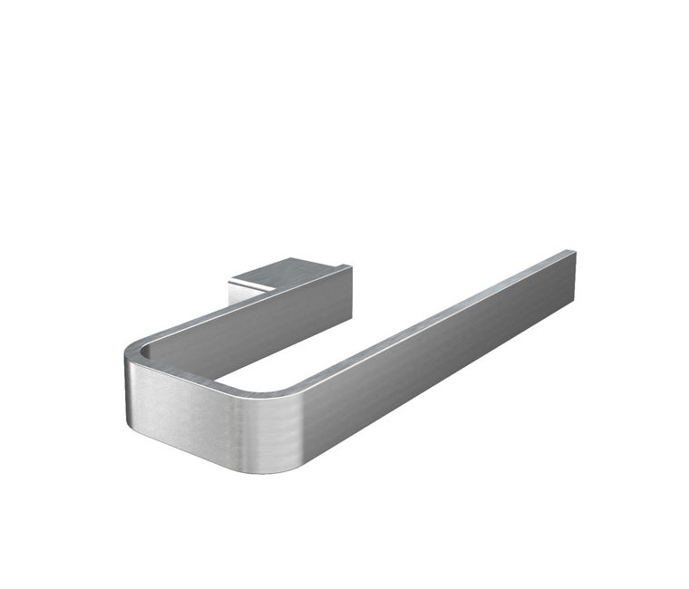Cinder Wall-Mounted 8" Towel Bar - Brushed Nickel, Premium Brass Construction, Installation Hardware Included, Brushed Nickel