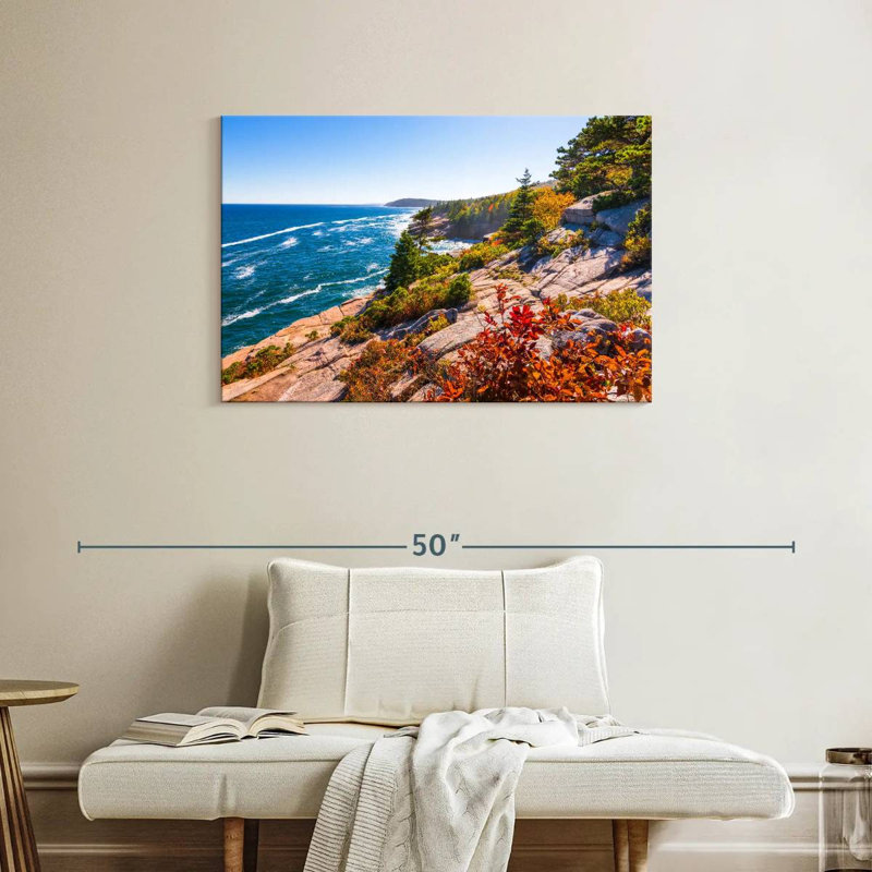 Gillard Maine Coastline Cliff, H 24 po x l 36 po