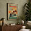 The Scooter Retro - Wrapped Canvas-472920925-472920898