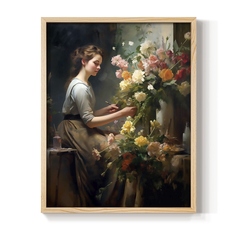 «WOMEN Series CDxxxi», reproduction encadrée - bois massif, Naturel, H 11 po x l 9 po
