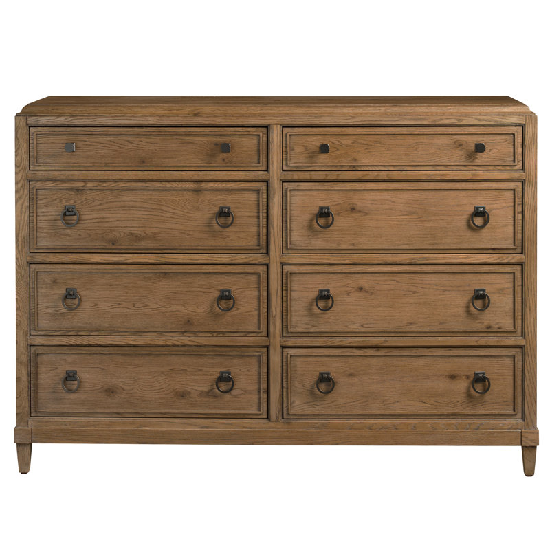 Commode 8 tiroirs Hayes, Brun