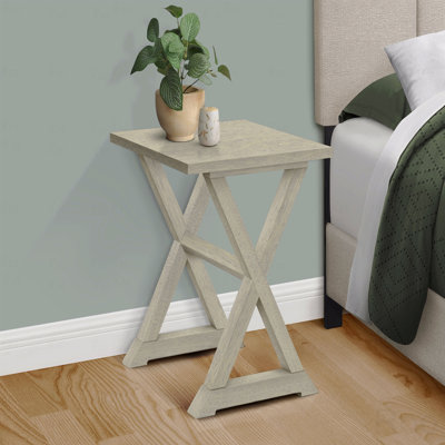 Table d'appoint, table de bout, table d'appoint, carré, table de chevet, lampe, transitionnel