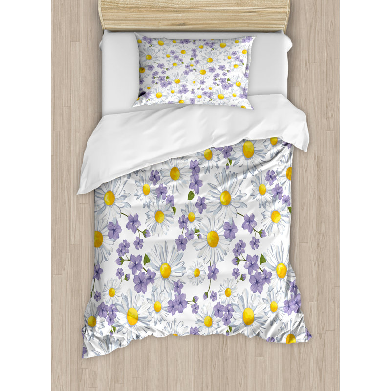 French Country Floral Duvet Cover, Twin Duvet Cover + 1 Sham