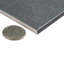 Twenties 8" x 4" Matte Ceramic Bullnose Tile Trim in Dark Gray