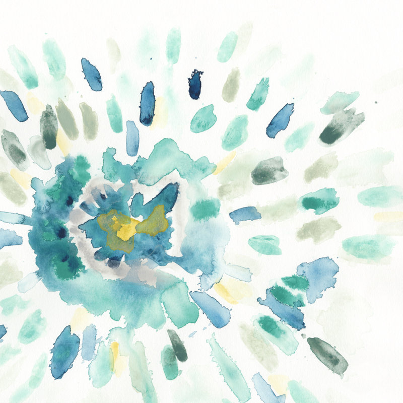 Starburst Floral I by June Erica Vess - Wrapped Canvas Painting, 51cm H x 51cm W