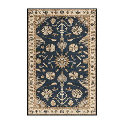 Machine Washable Turkish Black Area Rug