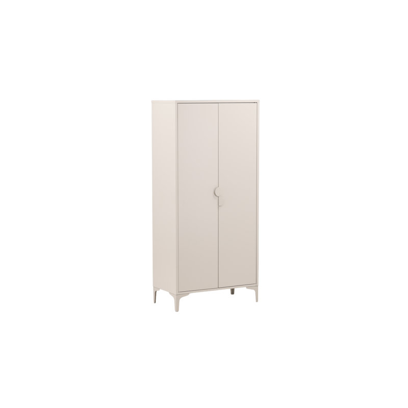 Arnolde 2 Door Steel Wardrobe, Beige