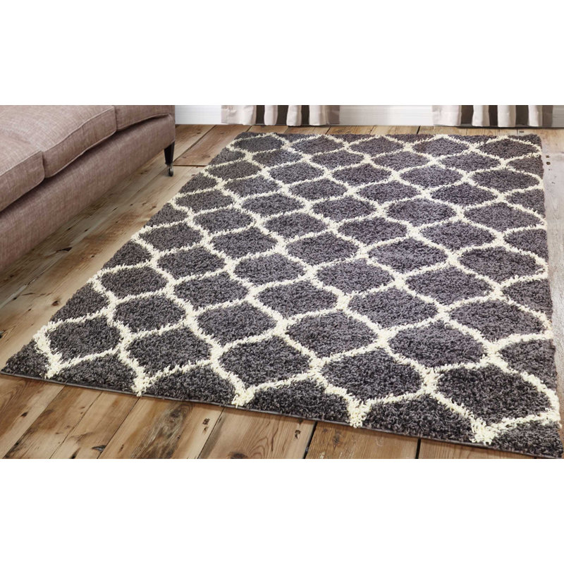Tanglewood Geometric Shag Area Rug, Rectangle 160 x 230cm