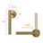 1-Light Dimmable Wall Sconce in Knurling Brass