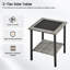 Table d'appoint d'extérieur en osier, petite table de bout carrée en rotin pour terrasse, terrasse, porche, terrasse-1002017266-1002017038
