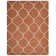 Coheman Hand Tufted Wool Eco-Friendly Area Rugs - Red Beige Color, Geometric Modern Design, High Pile Thick Handmade Anti Skid Area Rugs for Living Room, Bed Room