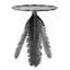 Table d'appoint Leaf, finition argent antique