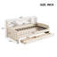 Lit plateforme simple tapissier avec rangement et tiroirs-219724502
