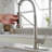Pull Down Single Handle Kitchen Faucet with Accessories-87183578