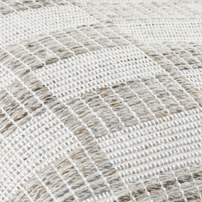 Housse de coussin décoratif intérieur / extérieur Galey Alix x Livabliss Katalina, H 20 po x l 20 po, Gris