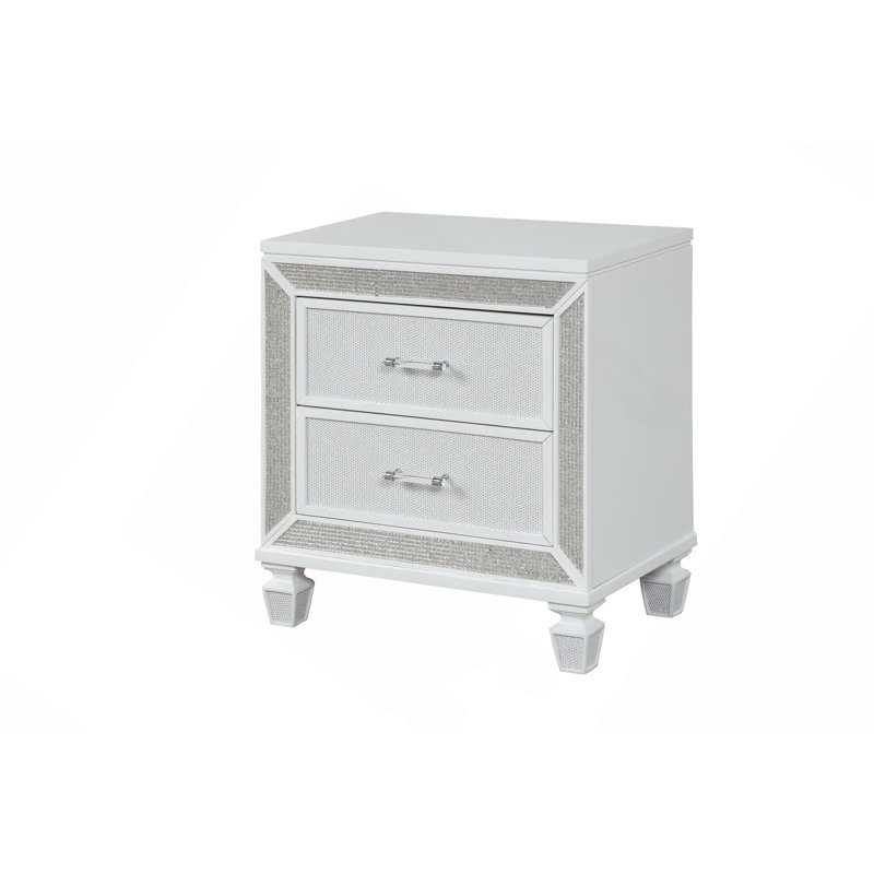 Table de chevet 2 tiroirs Opium