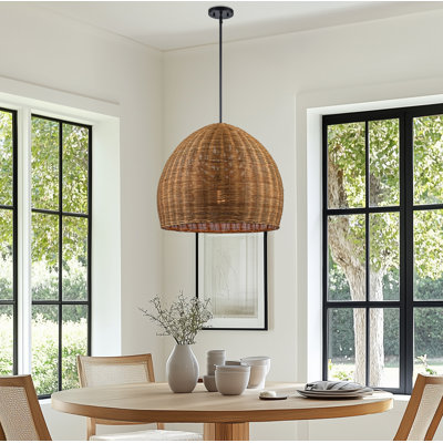 Luminaire suspendu tissé 1 lumière Pippa