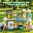 Kids Wooden Mud Kitchen Outdoor, Play Kitchen With Grill, Oven, Coffee Maker & Ice Maker, Water Tank Sink Set, Large Backyard Playset With Accessories For Toddlers & Kids