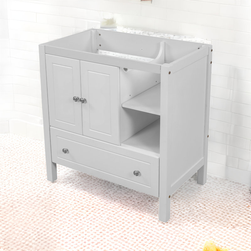29.13'' Single Bathroom Vanity Base Only, White
