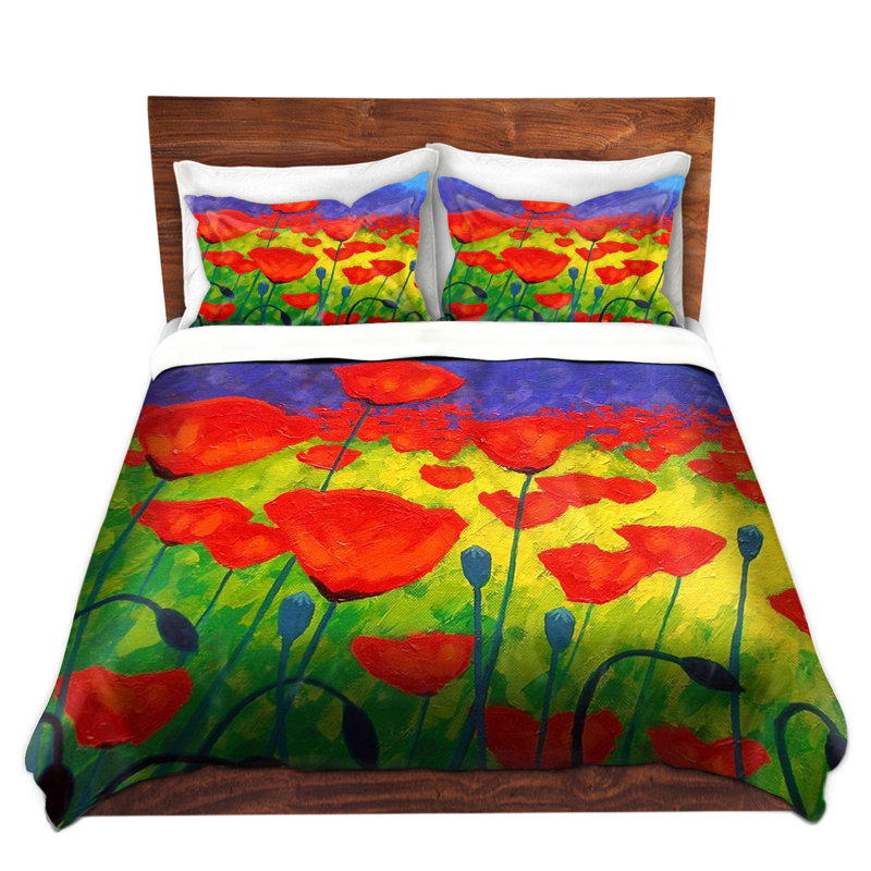 Ensemble de housse de couette de coin dépilé ii, 1 housse + 2 taies très grand lit