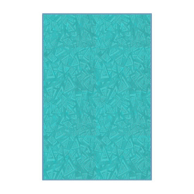 Tapis décoratif géométrique vert Schubert