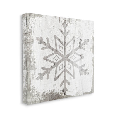 " Rustic Winter Snowflake Shape " by Lil' Rue