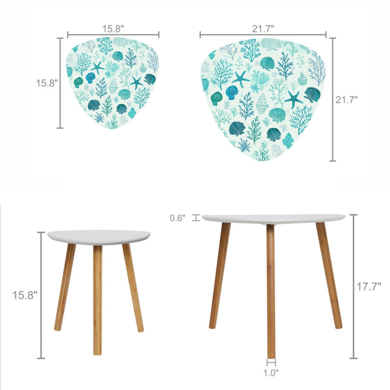 Ensemble de 2 tables gigognes Triangle Nesting