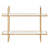 Hirsch 2 Piece Metal Accent Shelf-1180984722