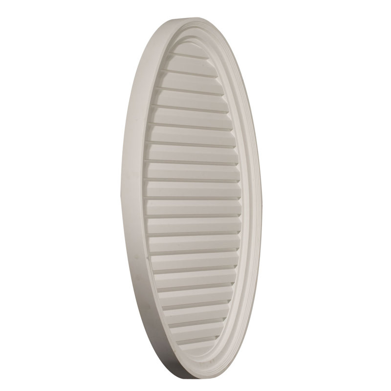 37"H x 25"W x 2 1/8"D Vertical Oval Gable Vent