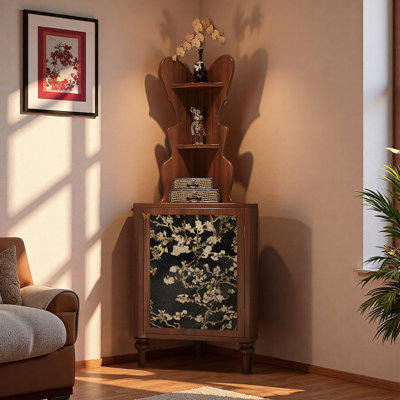 French-style vintage multi-functional corner cabin
