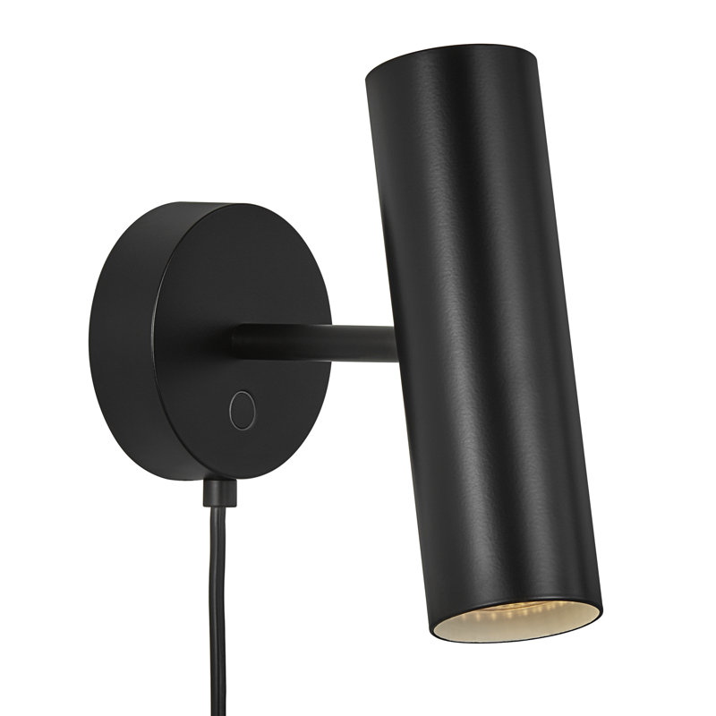 LED Flush Mounted Sconce, Black