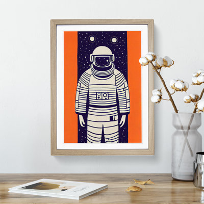 Astronaut Pop Art No.7 - Single Picture Frame Print