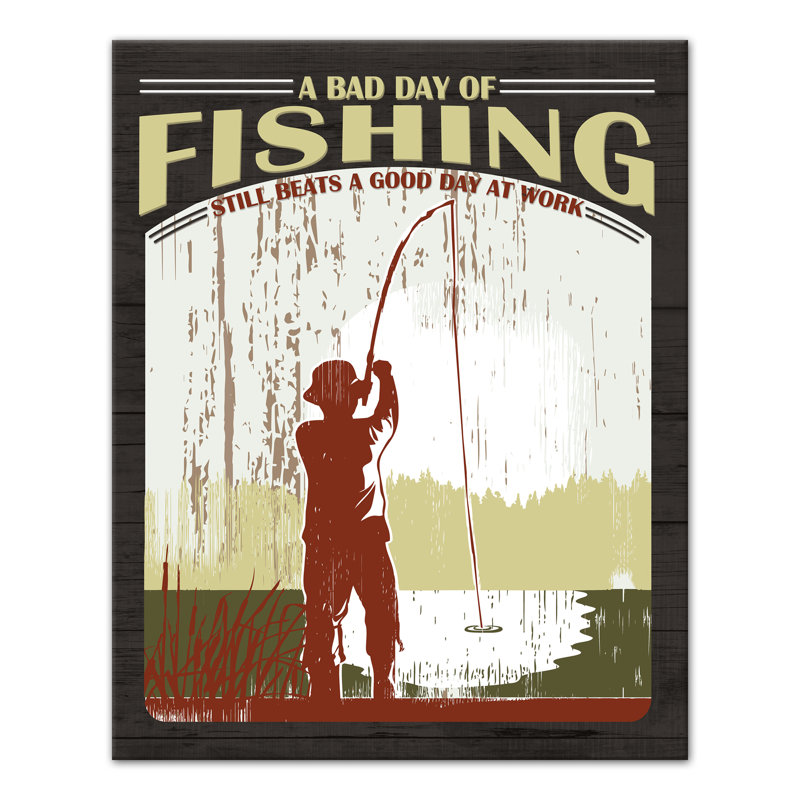 « a bad day fishing », reproduction d’impression sur toile