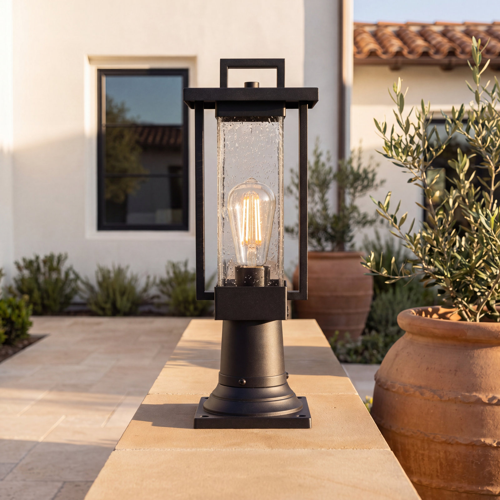 6.5" Iron Outdoor Lantern Head