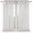 Rosette Floral Embellished Cuff Tab Top Solid Single Curtain Panel-1627952419-1627952417