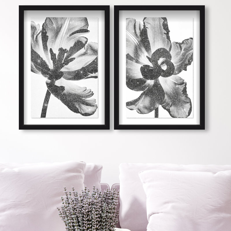 Close Up Set Set by Oliver Gal, 25.5" H x 17.5" W, Black Shadowbox