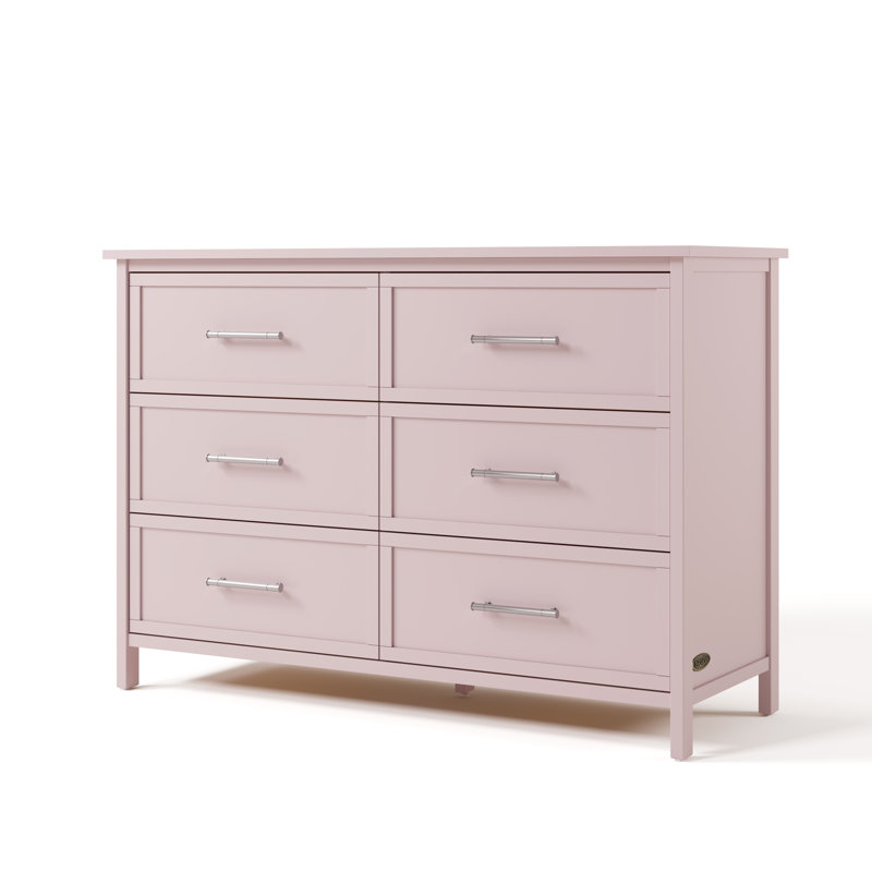 Classic 6 Drawer Dresser, Blush