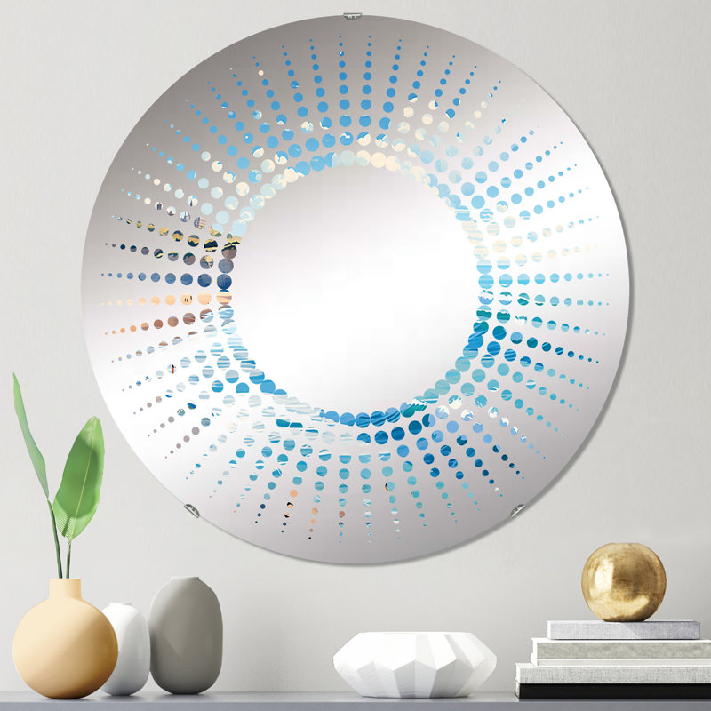 Starburst Decorative Mirror-MIR113292-Round, H 23,6 po x l 23,6 po, French Basque Beaches 