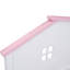Lit plateforme en bois avec tête de lit en forme de maison-2136135844-2141868151