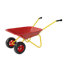 Chariot utilitaire rouge en acier ABS (Q235) de L 30,12 po x l 18,11 po x H 15,16 po, capacité de 33 lb