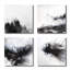Black & Gray Set by John Beard - Artist Enhanced Canvas Print-274323364-274323367