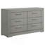 Commode 6 tiroirs ultrabrillante