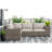 Jackson Patio 7-Piece HDPE Wicker Sectional Sofa with Cushions & Cup Holders