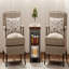 27.6'' Modern Multi-Function Coffee Table/Side Table With Foldable Top & Casters Multi-Tier Storage-1125692114-1125692115