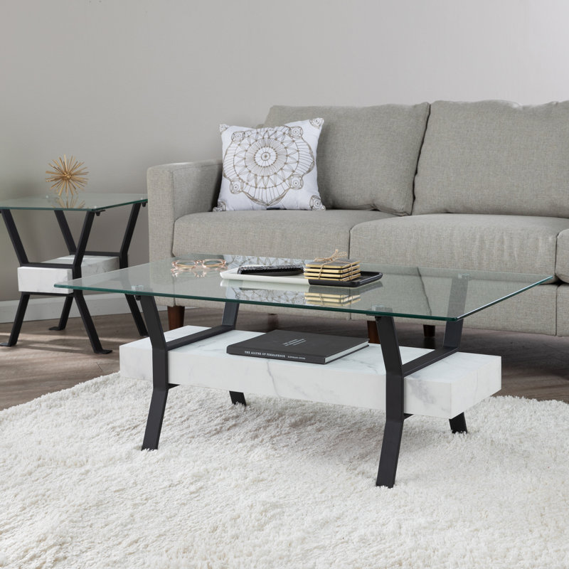 Ferrick Glass Top Coffee Table