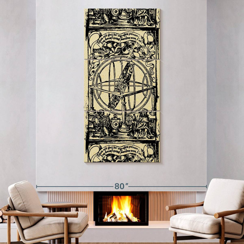 Ancient Scientists, 80" H x 39" W