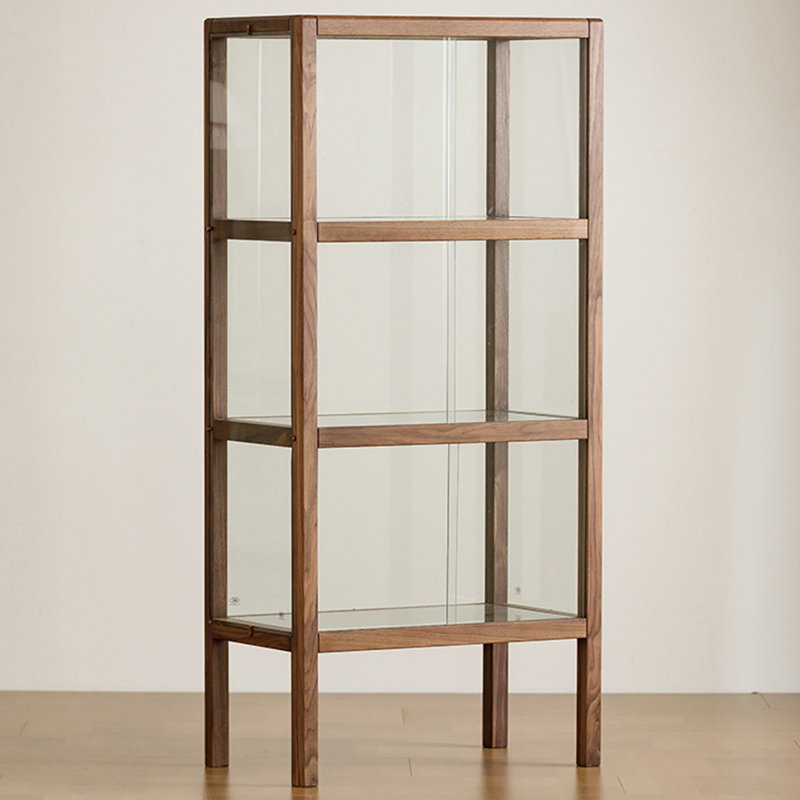 Brown Solid  Wood Display Cases