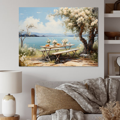 Pique-nique au lac II sur toile