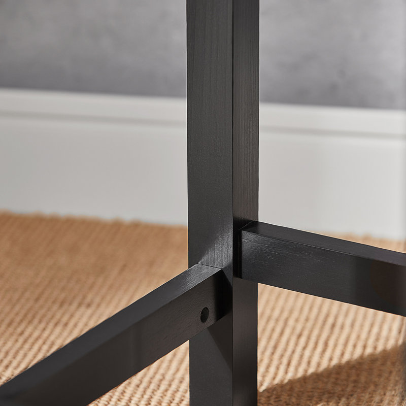 Mitzi Solid Wood Counter Stool, Black