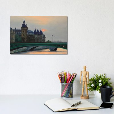Paris Sunset And The Conciergerie by Nick Savides - Print on Canvas